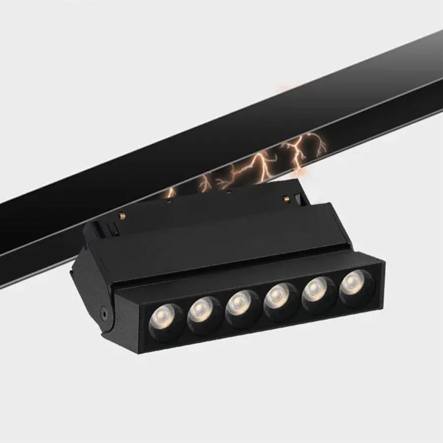 Griglia LED Magnetica, Orientabile, 6W, Luce Neutra, Incasso, LED Nero Prodotti Default Title Alessandro Design