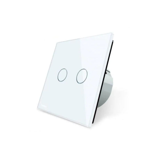 Touch Switch, Doppio, Bianco, Secure Glass, Livolo Switches Titolo predefinito Alessandro Design