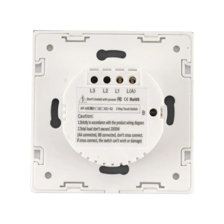 Touch Switch Head-Scara Glass Secured White Switchs Titolo predefinito Alessandro Design