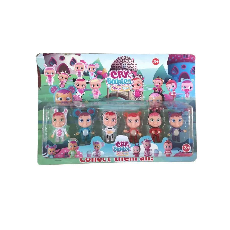 Set Giocattolo da 6 Neonati Travestiti da Animali, 6 Pezzi, Multicolor, Plastica Titolo predefinito Alessandro Design