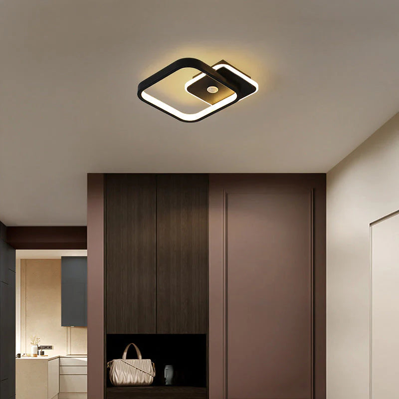 Lustra LED cu Senzor Miscare PS510BK, 15W, lumina Rece/Calda/Neutra 3000K/4000K/6000K, Metal si Acril Lustre LED Default Title Alessandro Design
