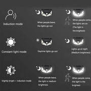 Lampada Solare con Sensore di Movimento, 100 LED, IP.65, Nero Applique da esterno Titolo predefinito Alessandro Design