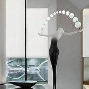 Lampada da Terra Amato LED 24W 4000K Metallo Nero Veioze & Lampada da Terra Titolo predefinito Alessandro Design