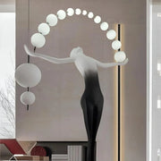Anatolio Lampada da Terra LED 24W 4000KMetallo Nero Veioze & Lampada da Terra Titolo predefinito Alessandro Design