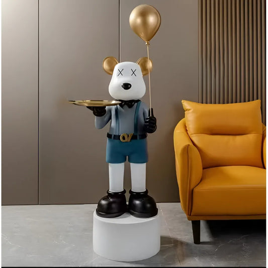 Lussuosa lampada da terra a LED in resina multicolore Veioze e titolo predefinito Lampada da terra design Alessandro