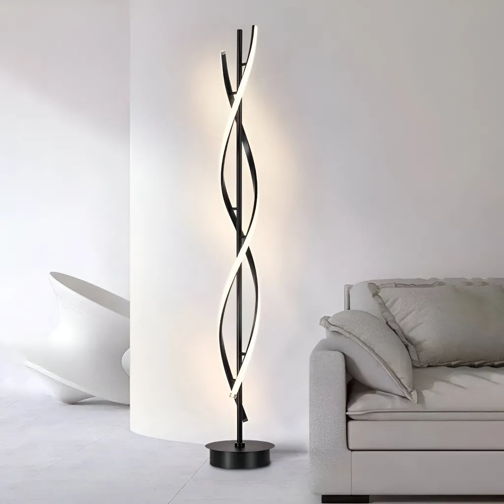 Lampada LED Upsilon, 27W, 3000K/ 4000K/ 6000K, metallo e acrilico, Veioze nero e titolo predefinito Alessandro Design