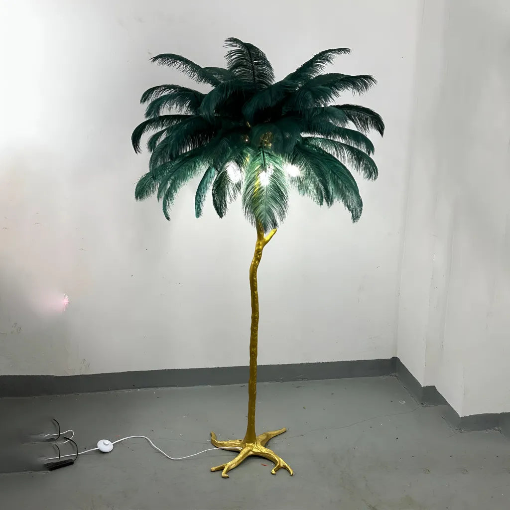 Pene Politia Lampada 1xE27 170 cm Verde Scuro Paralumi e Lampade Titolo predefinito Alessandro Design