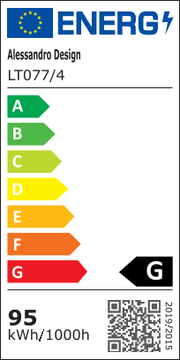 Lampadario LED con telecomando e cristallo NOVA RHOMBA RGB 95W, 4 Quadrati, Luce Fredda/Calda/Neutra, Dimmerabile, Lampadari LED e Cristalli Cromo Lucido Titolo predefinito Alessandro Design