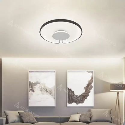 Lampadario LED ADARA 90W, Rotondo, Luce Neutra, 4000K, Nero Lampadari LED applicati Titolo predefinito Alessandro Design