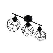Lustra Ailyn 3x E27 Black Lustre Industrial Titolo predefinito Alessandro Design