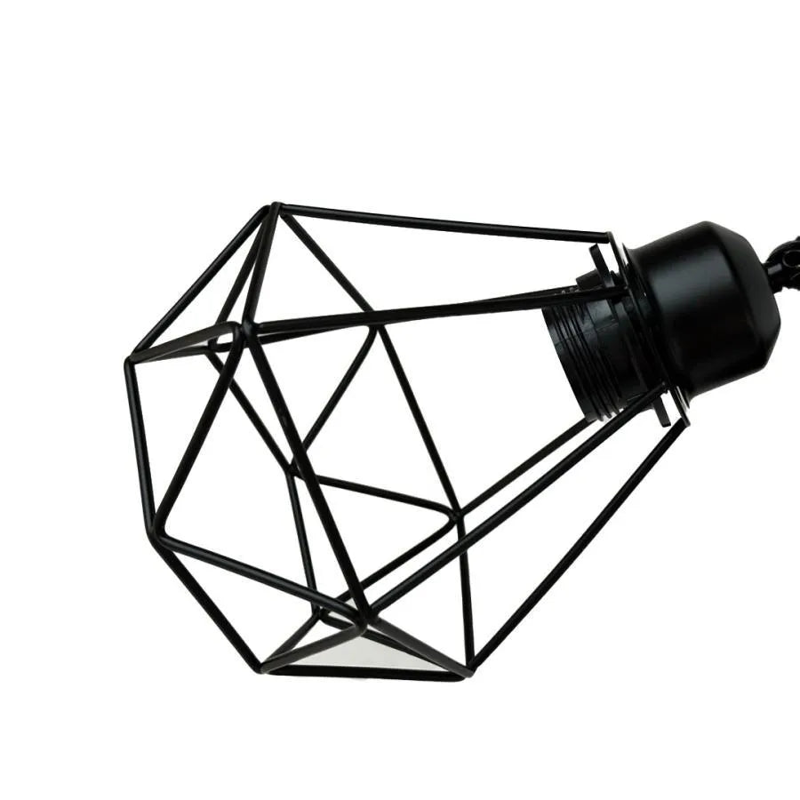 Lustra Ailyn 3x E27 Black Lustre Industrial Titolo predefinito Alessandro Design