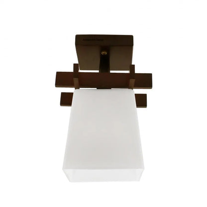 Lampadario Cala, 1 x E27, Marrone con lampadari classici bianchi, legno e vetro Titolo predefinito Alessandro Design