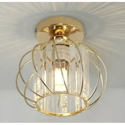 Lampadario Monica, 1XE27, Oro, D 16 cm, Metallo e Cristallo Lampadari Classici Titolo predefinito Alessandro Design