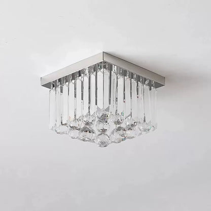 Lampadario di cristallo MARTINEZ Linear Luxe, diametro 35 cm, 4x E14, candelabro moderno cromato lucido Titolo predefinito Alessandro Design