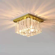 Lampadario Cristallo MARTINEZ Linear Luxe, Diametro 35cm, 4x E14, Candelabri Moderni Oro Lucido Titolo predefinito Alessandro Design