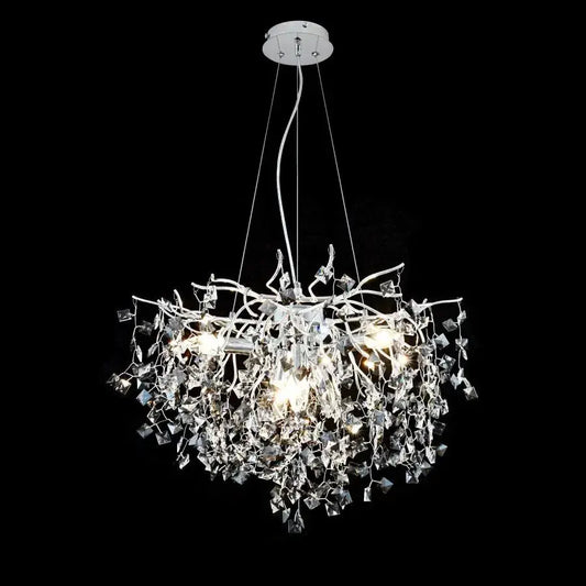 Lampadario di cristallo Konnan 6*E14 Diametro 60 cm Candelabri di cristallo bianco Titolo predefinito Alessandro Design