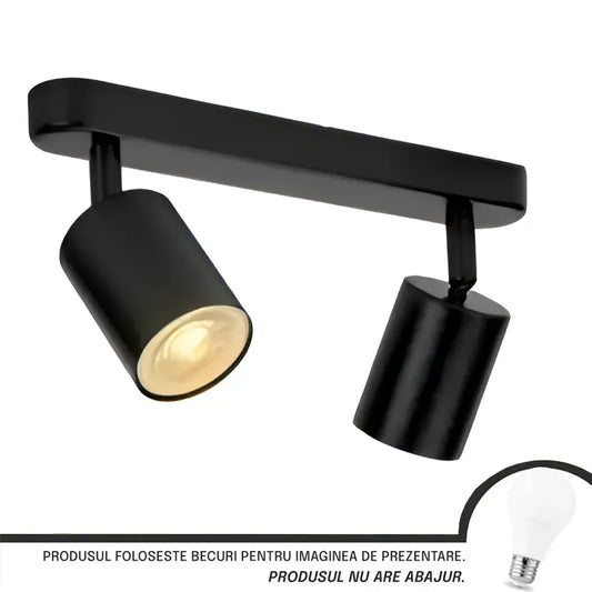 Joom Lampadario con Proiettore Lineare 2XGU10 Lampadario LED Nero Titolo predefinito Alessandro Design