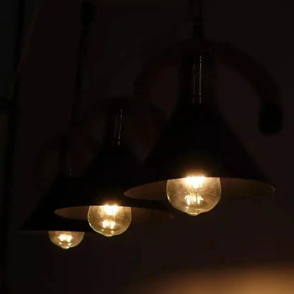 Lampadario in Corda 3xE27, Marrone, Metallo e Corde Lampadari Vintage Titolo predefinito Alessandro Design