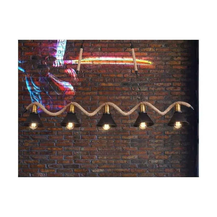 Lustra Franghie, 5*E27, Maro, Metal si Sfoara Lustre Vintage Default Title Alessandro Design