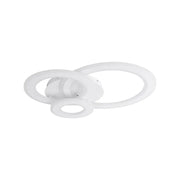 Lampadario LED KYLIE 77W, 3 Cerchi, Luce Fredda/Calda/Neutra, Bianco