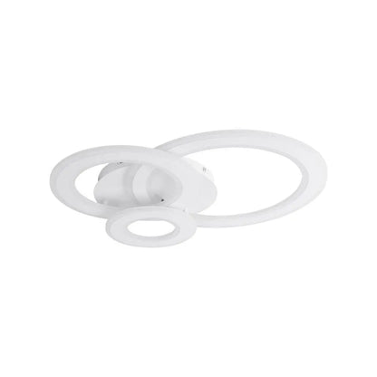 Lampadario LED KYLIE 77W, 3 Cerchi, Luce Fredda/Calda/Neutra, Bianco
