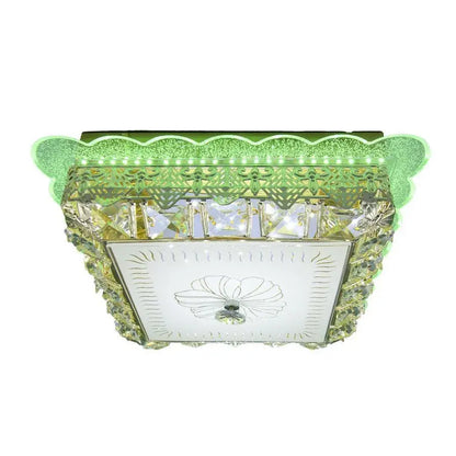 Lustra LED cu cristal ANAIDA RGB 20W, 3000K / 4000K / 6000K, Auriu Lustre LED cu Telecomanda Default Title Alessandro Design