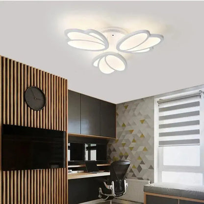 Lampadario a LED con telecomando TULIP 45W, 3 Petali, Luce Fredda/Calda/Neutra, Dimmerabile, Lampadario a LED Bianco con telecomando Titolo predefinito Alessandro Design