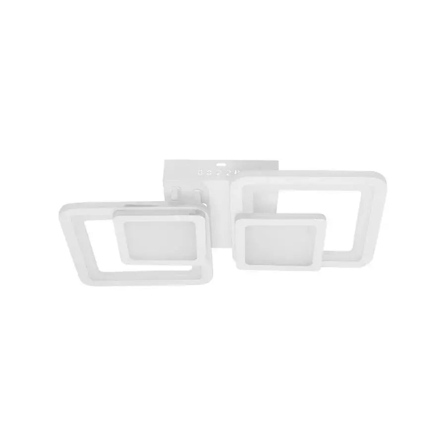 Lustra LED cu telecomanda BALANS 44W, 2 Patrate, lumina Rece/Calda/Neutra, Dimabila, Alb Lustre LED cu Telecomanda Default Title Alessandro Design