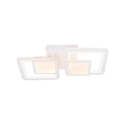 Lustra LED cu telecomanda BALANS 44W, 2 Patrate, lumina Rece/Calda/Neutra, Dimabila, Alb Lustre LED cu Telecomanda Default Title Alessandro Design