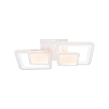 Lustra LED cu telecomanda BALANS 44W, 2 Patrate, lumina Rece/Calda/Neutra, Dimabila, Alb Lustre LED cu Telecomanda Default Title Alessandro Design