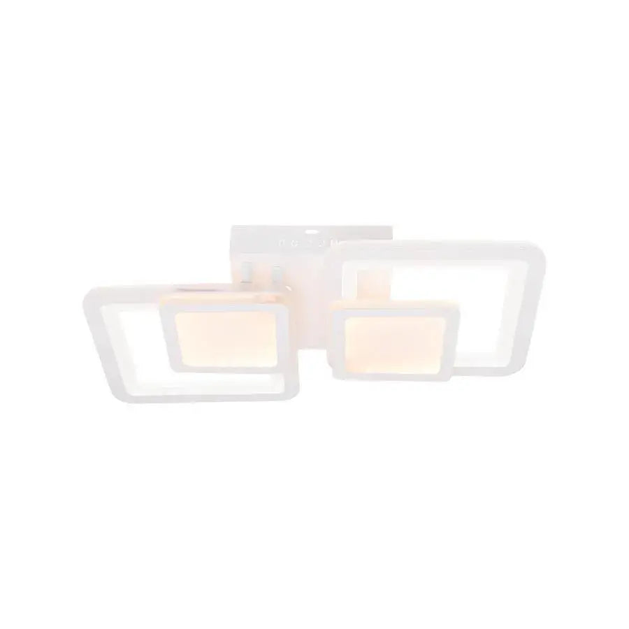 Lustra LED cu telecomanda BALANS 44W, 2 Patrate, lumina Rece/Calda/Neutra, Dimabila, Alb Lustre LED cu Telecomanda Default Title Alessandro Design