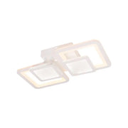 Lustra LED cu telecomanda BALANS 44W, 2 Patrate, lumina Rece/Calda/Neutra, Dimabila, Alb Lustre LED cu Telecomanda Default Title Alessandro Design