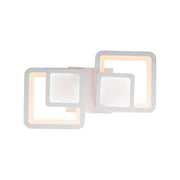 Lustra LED cu telecomanda BALANS 44W, 2 Patrate, lumina Rece/Calda/Neutra, Dimabila, Alb Lustre LED cu Telecomanda Default Title Alessandro Design