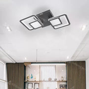 Lampadario LED con Telecomando BALANS 44W, 2 Quadrati, Luce Fredda/Calda/Neutra, Dimmerabile, Nero Lampadari LED con Telecomando Titolo predefinito Alessandro Design