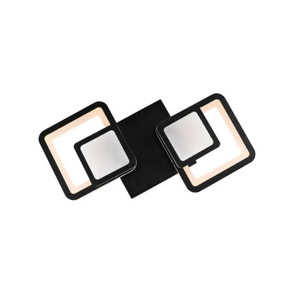 Lampadario LED con Telecomando BALANS 44W, 2 Quadrati, Luce Fredda/Calda/Neutra, Dimmerabile, Nero Lampadari LED con Telecomando Titolo predefinito Alessandro Design