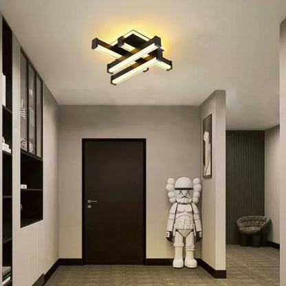 Lampadario LED CADE 34W, 4 Elementi, Lineare, Luce Fredda/Calda/Neutra, Lampadari LED Applicati Nero Titolo predefinito Alessandro Design