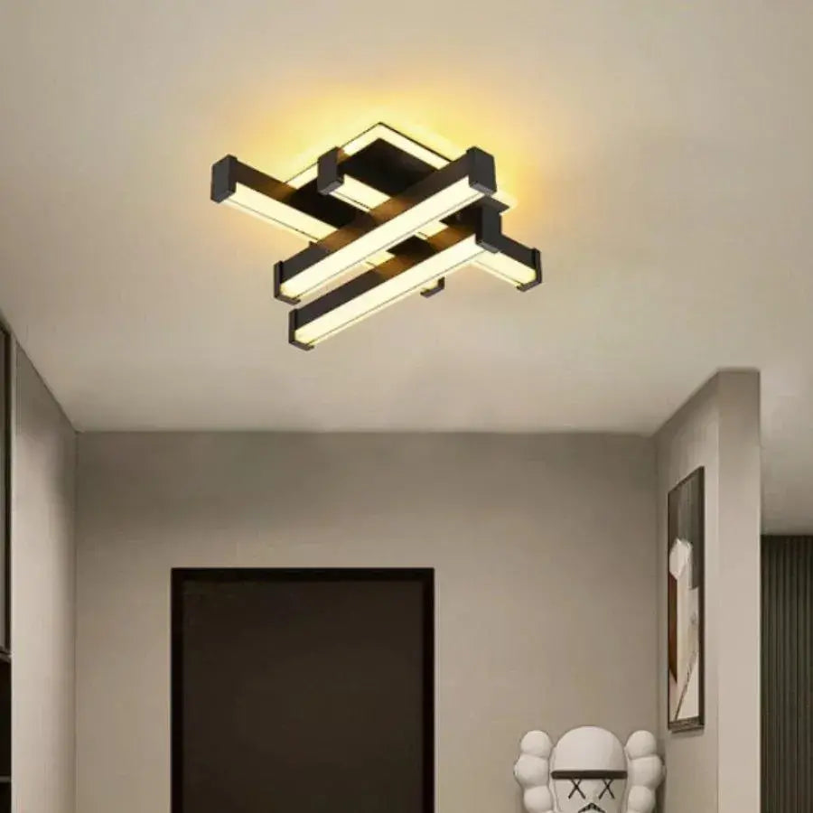 Lampadario LED CADE 34W, 4 Elementi, Lineare, Luce Fredda/Calda/Neutra, Lampadari LED Applicati Nero Titolo predefinito Alessandro Design