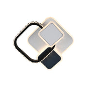Lampadario LED in cristallo GELLA 48W, Quadrato, Luce Fredda/Calda/Neutra, Lampadario LED Bianco Nero Titolo predefinito Alessandro Design