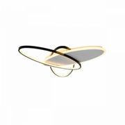 Lampadario LED con telecomando LIGURIA 77W, 3 Ovali, Luce Fredda/Calda/Neutra, Dimmerabile, Lampadari LED Bianco Nero con Telecomando Titolo predefinito Alessandro Design