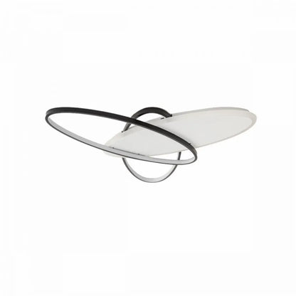 Lampadario LED con telecomando LIGURIA 77W, 3 Ovali, Luce Fredda/Calda/Neutra, Dimmerabile, Lampadari LED Bianco Nero con Telecomando Titolo predefinito Alessandro Design