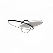 Lampadario LED con telecomando LIGURIA 77W, 3 Ovali, Luce Fredda/Calda/Neutra, Dimmerabile, Lampadari LED Bianco Nero con Telecomando Titolo predefinito Alessandro Design