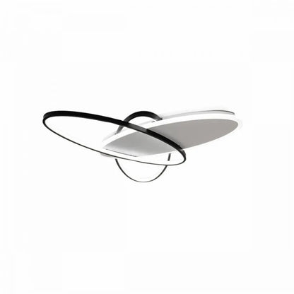 Lampadario LED con telecomando LIGURIA 77W, 3 Ovali, Luce Fredda/Calda/Neutra, Dimmerabile, Lampadari LED Bianco Nero con Telecomando Titolo predefinito Alessandro Design