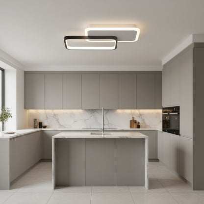 Lampadario LED con telecomando CAROLINA 31W, 2 Elementi, Luce Fredda/Calda/Neutra, Dimmerabile, Nero