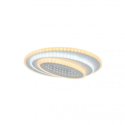 Lustra LED NEXA 3D 36W, Ovala, lumina Rece/Calda/Neutra , Alb