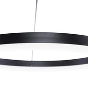 Lampadario LED a sospensione con telecomando ANINA 34W, 1 Cerchio, Luce Fredda/Calda/Neutra, Dimmerabile, Nero, Lampadari LED con Telecomando Titolo predefinito Alessandro Design
