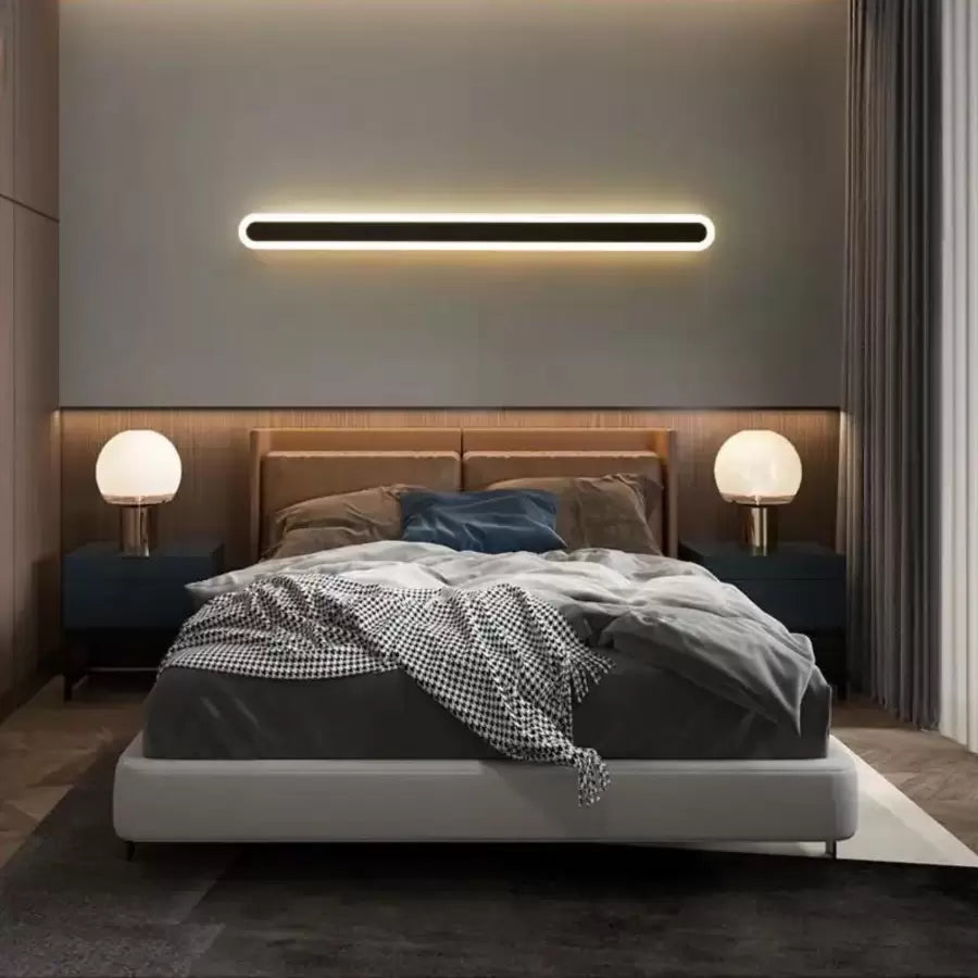 Lampada da parete a LED Caspian 15W Nero Lampade da parete per interni Titolo predefinito Alessandro Design