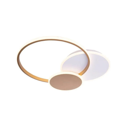 Lustra LED cu telecomanda KILLIAN 46W, 3 Cercuri, lumina Rece/Calda/Neutra 3000K/4000K/6000K, Dimabila, Auriu Alb Lustre LED cu Telecomanda Default Title Alessandro Design