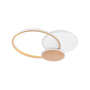 Lustra LED cu telecomanda KILLIAN 46W, 3 Cercuri, lumina Rece/Calda/Neutra 3000K/4000K/6000K, Dimabila, Auriu Alb Lustre LED cu Telecomanda Default Title Alessandro Design