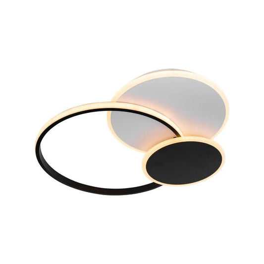 Lampadario LED con telecomando KILLIAN 46W, 3 Cerchi, Luce Fredda/Calda/Neutra, Dimmerabile, Nero Lampadari LED con Telecomando Titolo predefinito Alessandro Design