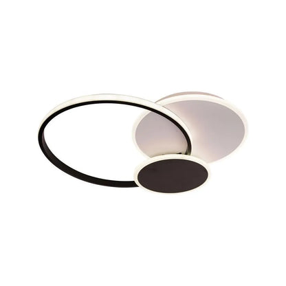 Lampadario LED con telecomando KILLIAN 46W, 3 Cerchi, Luce Fredda/Calda/Neutra, Dimmerabile, Nero Lampadari LED con Telecomando Titolo predefinito Alessandro Design
